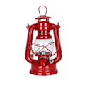 Miniatyrbillede 1 af 8: 19 cm Retro udendørs camping petroleumslampe bærbar lanterne bronz Red one size