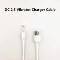 Miniatyrbillede 2 af 6: USB DC 2.5 Vibrator opladerkabel til genopladelig voksen T White