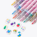 Miniatyrbilde 3 av 8: Nail Art Graffiti Pen UV Gel Polish Vanntett Tegning Maling White one size