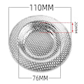 Miniatyrbild 1 av 5: Rostfritt stål Köksvask Filter Sink Mesh Sil Fl Silver 11cm