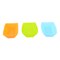 Miniatyrbillede 5 af 5: 6 stk Silikone Genanvendelig Kageform Gelé Bageform Cupcake Mak yellow 6pcs