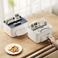 Miniatyrbilde 2 av 5: Tissue Box Serviettholder Fjernkontroll Oppbevaring Multifunksjonell Blue Onesize