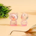 Miniatyrbillede 8 af 8: 2 stk. Cartoon 3D Lysende Transparent Farve Indsæt Lomme Gris DI One Size