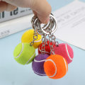 Pikkukuva 5 / 5: Tennis Ball Metal Avaimenperä Auton Avaimenperä Avaimenperä urheiluketju Yellow onesize