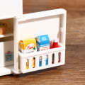 Miniatyrbillede 5 af 5: 16 Stk/Sæt 1:12 Dukkehus Fryser Model Hvid Køleskab Kitc One Size