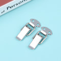 Miniatyrbild 5 av 5: 2ST Bagage platt munspänne verktygslåda fjäderlås rostfritt st Silver one size