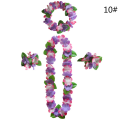 Miniatyrbilde 1 av 8: 4 stk/sett Hawaiian Flower Leis Garland-kjede DIY-dekorasjon F 10 One Size