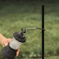 Miniatyrbillede 3 af 7: Metalstang Kroge Universal Camping Udendørs Picnic Lygte illum Black
