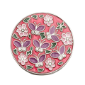 Pikkukuva 1 / 5: Taittuva laukku käsilaukku koukku kukkaro kukka-muotoinen metallilaukku tabl Rose red 1pcs