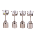 Miniatyrbillede 5 af 5: 2Pc Party Charm LED Ørering Light Up Crown Glowing Crystal Ear Purple One Size