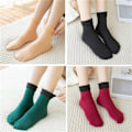 Miniatyrbillede 3 af 7: Winter Warm Thicken Thermal Socks Seamless Sock Plus Velvet Flo Wine red ONESIZE