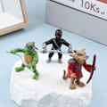 Miniatyrbillede 4 af 8: 6 stk. Teenage Mutant Ninja Turtles Anime Actionfigur Legetøj Model Des OneSize