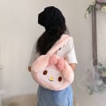 Miniatyrbild 5 av 8: Kawaii Messenger Bag e Plysch kvinnlig Lolita Student Large-capaci White one size