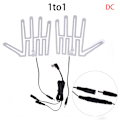 Pikkukuva 1 / 5: 5 V hiilikuitulämmityskäsinetyyny Käsienlämmitin USB -kalvo sähköinen White DC line 1to1 wire