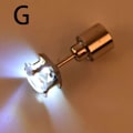 Miniatyrbillede 1 af 5: 1Pc Party Charm LED Ørering Light Up Crown Glowing Crystal Ear White One Size
