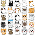 Pikkukuva 5 / 8: 50 kpl Mixed e Cat Animal Graffiti Tarra auton kitara Matkalaukku L Multicolor one size