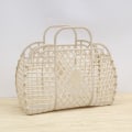 Miniatyrbilde 1 av 5: Avtakbar dusjkurv Plast badekarkurv Bad hul Wa Beige one size
