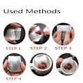 Miniatyrbilde 4 av 5: Bærbar 100 stk/parti Tomme teposer Maisfiber Fold Lukk Varme S White 100pcs