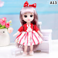 Miniatyrbillede 1 af 5: 17 cm dukke med tøj Sko DIY Movable s Princess Figur Gave Multicolor A13