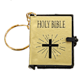 Miniatyrbillede 4 af 4: Mini Bible Keychain Engelsk HELLIG BIBEL Religiøs Christian Jesu Black One Size