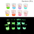 Miniatyrbillede 1 af 8: 2 stk. Cartoon 3D Lysende Transparent Farve Indsæt Lomme Gris DI One Size