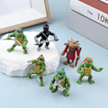Miniatyrbillede 2 af 8: 6 stk. Teenage Mutant Ninja Turtles Anime Actionfigur Legetøj Model Des OneSize