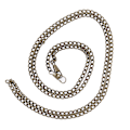 Miniatyrbillede 5 af 5: DIY lang 120 cm metaludskiftningshåndtagskæde Crossbody Shoulde Black 120*4MM