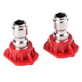 Miniatyrbillede 1 af 5: Rustfrit stål Quick Connect højtrykssprøjtespids 0 15 25 4 Red