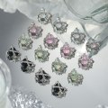Miniatyrbillede 4 af 8: 5 Stk DIY Nail Art Decoration Heart Of Thorns Retro Shiny Loving Pink one size