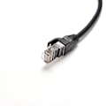 Miniatyrbilde 3 av 5: 1FT RJ45 hann til hunn skrue Panelmontert Ethernet LAN-nettverk Black one size