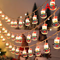Miniatyrbilde 8 av 8: 1,5m 10 LED Julelysstreng Snømann Julenissen Juletre A2