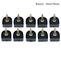 Miniatyrbillede 1 af 5: 20 stk. Højhælede sko reparationsspidser Taps Pins Dyvellifte Replacem Black 9mm*9mm
