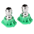 Miniatyrbillede 1 af 5: Rustfrit stål Quick Connect højtrykssprøjtespids 0 15 25 4 Green