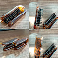 Miniatyrbilde 8 av 8: Amber sammenleggbar kam villsvin bust hårbørste bærbar styling også one size