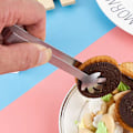 Miniatyrbilde 7 av 8: Mini-klyper i rustfritt stål for sukkerbiter, isbiter, pinsett D A2