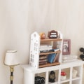 Miniatyrbild 4 av 8: 1:12 Dollhouse Miniatyrbokhylla Förvaringsställ Displayställ F A one size