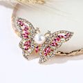 Miniatyrbillede 5 af 5: 1 Stk Rhinestone Sommerfugl Brocher Kvinder Elegant Krystal Insekt Champagne One Size