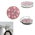 Miniatyrbilde 2 av 5: Sammenleggbar veske håndveske krok veske tote blomst form metall bag tabl Pink 1pcs