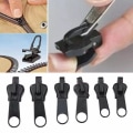 Miniatyrbilde 3 av 5: 6 stk Instant Zipper Universal Instant Fix Zipper Repair Kit Rep Black onesize