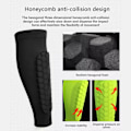 Miniatyrbillede 5 af 5: 1 stk Honeycomb Soccer Shin Guards Football Shields Sports Leggin Black M