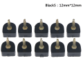 Miniatyrbillede 1 af 5: 20 stk. Højhælede sko reparationsspidser Taps Pins Dyvellifte Replacem Black 12mm*12mm