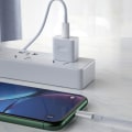 Miniatyrbillede 3 af 8: Type C Hurtigkabel PD Hurtigopladningsoplader Ledningsledning Datakabel White 1.5M