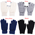 Miniatyrbillede 4 af 5: strikket Vinter Varm Uld Handsker Touch Handsker Mand Kvinder Vinter Grey One Size