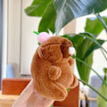 Miniatyrbilde 1 av 8: Søt Tegneserie Kapybara Pluss Nøkkelring Kawaii Dukke Nøkkelring Ryggsekk A7
