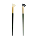 Miniatyrbillede 7 af 8: Halvvifteformet Nose Shadow Brush Nose Shadow Brush Beauty Tool Black onesize