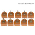 Miniatyrbillede 1 af 5: 10 stk. Højhælede sko reparationsspidser Taps Pins Dyvellifte Replacem Apricot 11mm*11mm