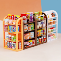 Miniatyrbillede 5 af 7: 1:12 Dukkehus Miniaturehylde Display Stand Storage Rack Super Coffee oneszie