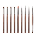 Pikkukuva 5 / 8: Nail Art Brush Piirustustyökalu Pitsi-sivellin manikyyri geelilakka UV A7 onesize