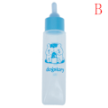Miniatyrbillede 1 af 5: Mælkeflaske til kæledyr 30ml Silikone Nipple Smådyrsfodring Hamst Blue short pacifier