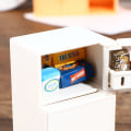 Miniatyrbillede 4 af 5: 16 Stk/Sæt 1:12 Dukkehus Fryser Model Hvid Køleskab Kitc One Size